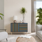 LINEOUT SPECTRUM Aparador de 2 Portas em Acabamento Preto