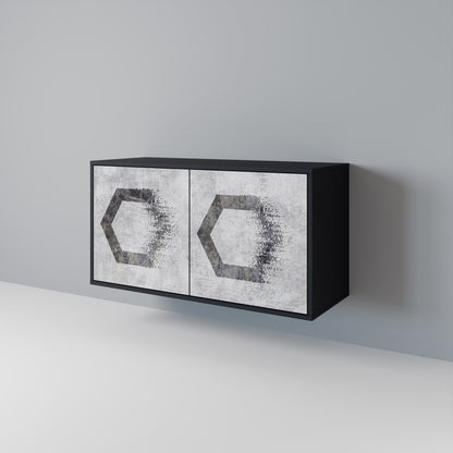 HEXAGONAL FIGURES Aparador de 2 Portas