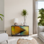 PIERCING SHARPNESS Aparador de 2 Portas em Acabamento Preto