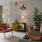 PIERCING SHARPNESS Aparador de 2 Portas em Acabamento Preto