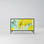 BODY LANGUAGE Aparador de 2 Portas em Acabamento Preto