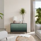 ORNAMENTAL GLIMMER Aparador de 2 Portas em Acabamento Preto