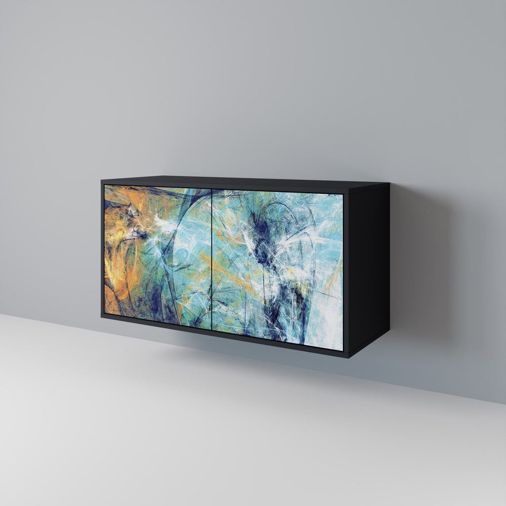 ABSTRACT THOUGHTS 2-Door Sideboard in Black Finish