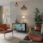 ABSTRACT THOUGHTS 2-Door Sideboard in Black Finish