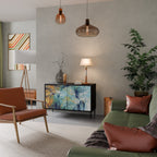 ABSTRACT THOUGHTS 2-Door Sideboard in Black Finish