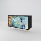 ABSTRACT THOUGHTS 2-Door Sideboard in Black Finish