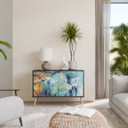 ABSTRACT THOUGHTS 2-Door Sideboard in Black Finish