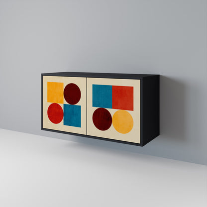 GEOMETRIC PUZZLE Aparador de 2 Portas