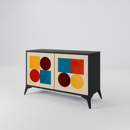 GEOMETRIC PUZZLE Aparador de 2 Portas