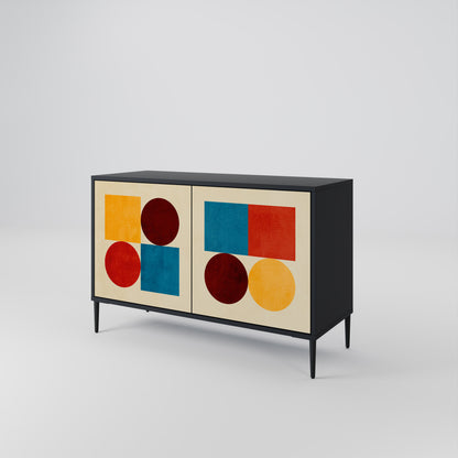 GEOMETRIC PUZZLE Aparador de 2 Portas