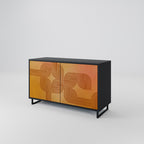 STRENGTHENING RELATION 2-Door Sideboard in Black Finish