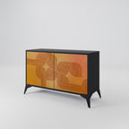 STRENGTHENING RELATION 2-Door Sideboard in Black Finish