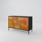 STRENGTHENING RELATION 2-Door Sideboard in Black Finish