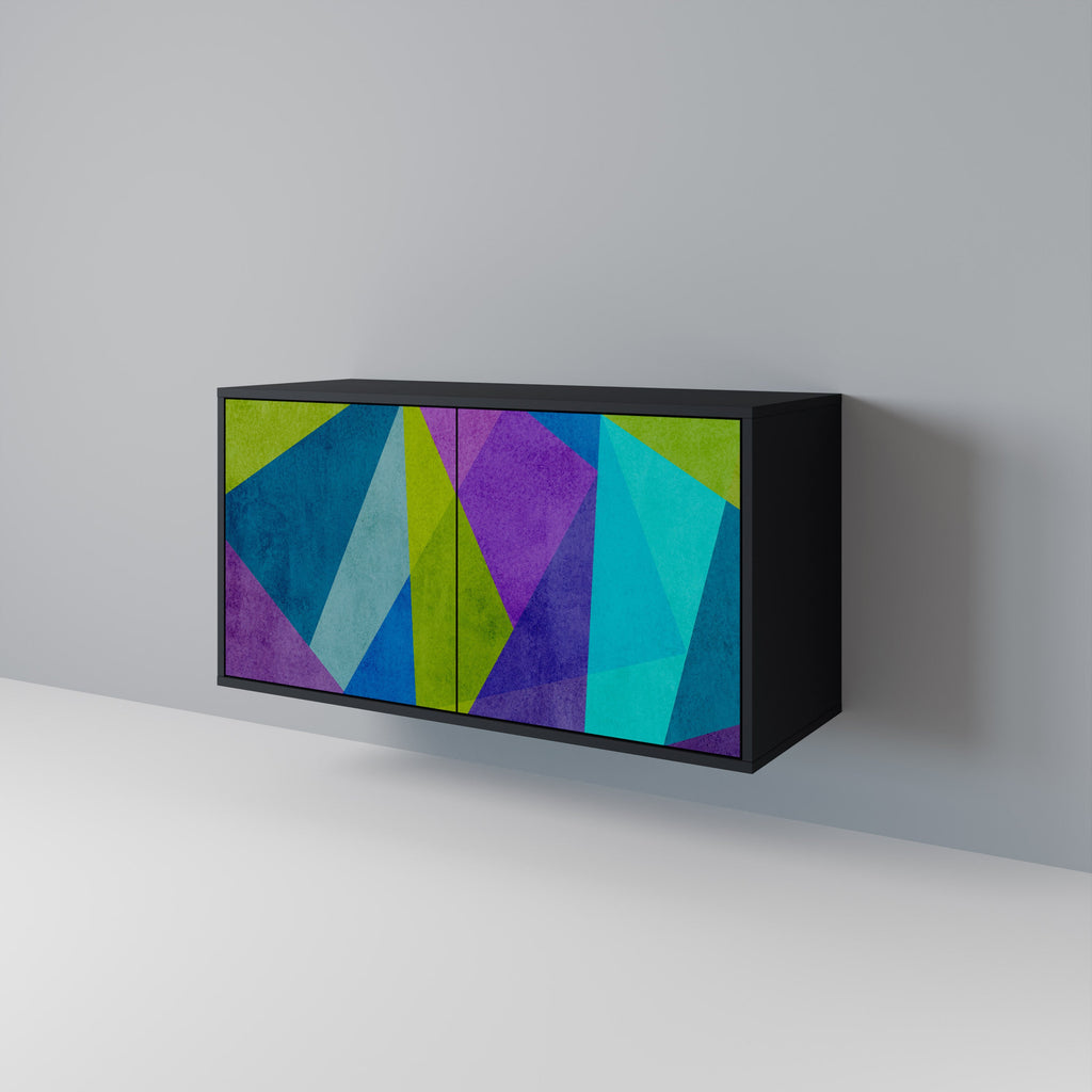 COLD SHOWCASE Aparador de 2 Portas em Acabamento Preto