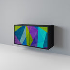 COLD SHOWCASE Aparador de 2 Portas em Acabamento Preto