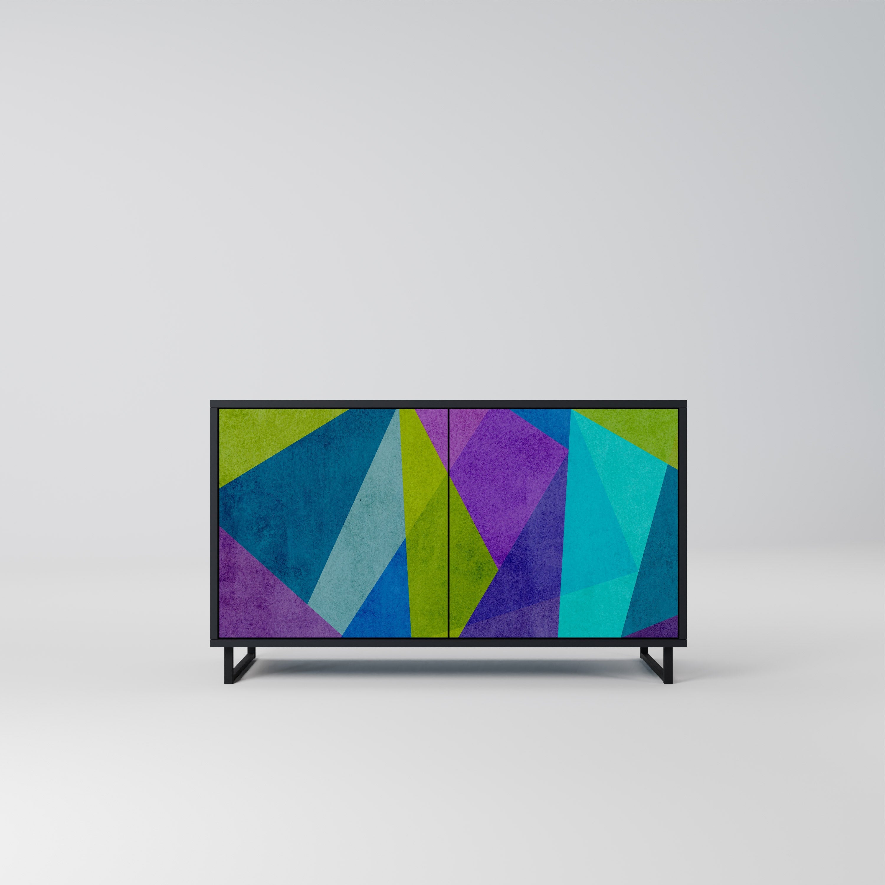 COLD SHOWCASE Aparador de 2 Portas em Acabamento Preto