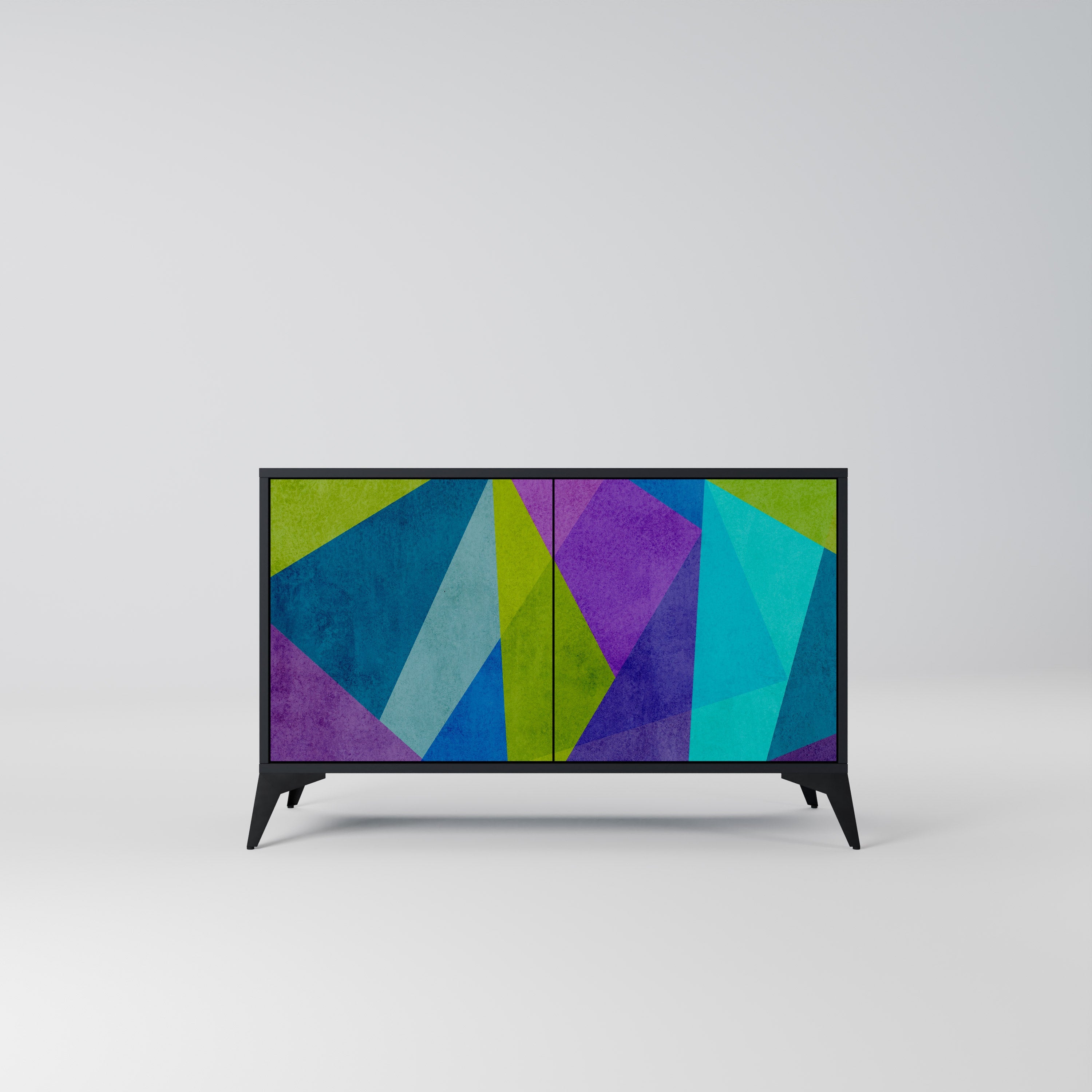 COLD SHOWCASE Aparador de 2 Portas em Acabamento Preto