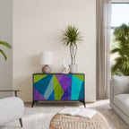 COLD SHOWCASE Aparador de 2 Portas em Acabamento Preto