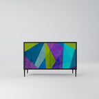 COLD SHOWCASE Aparador de 2 Portas em Acabamento Preto