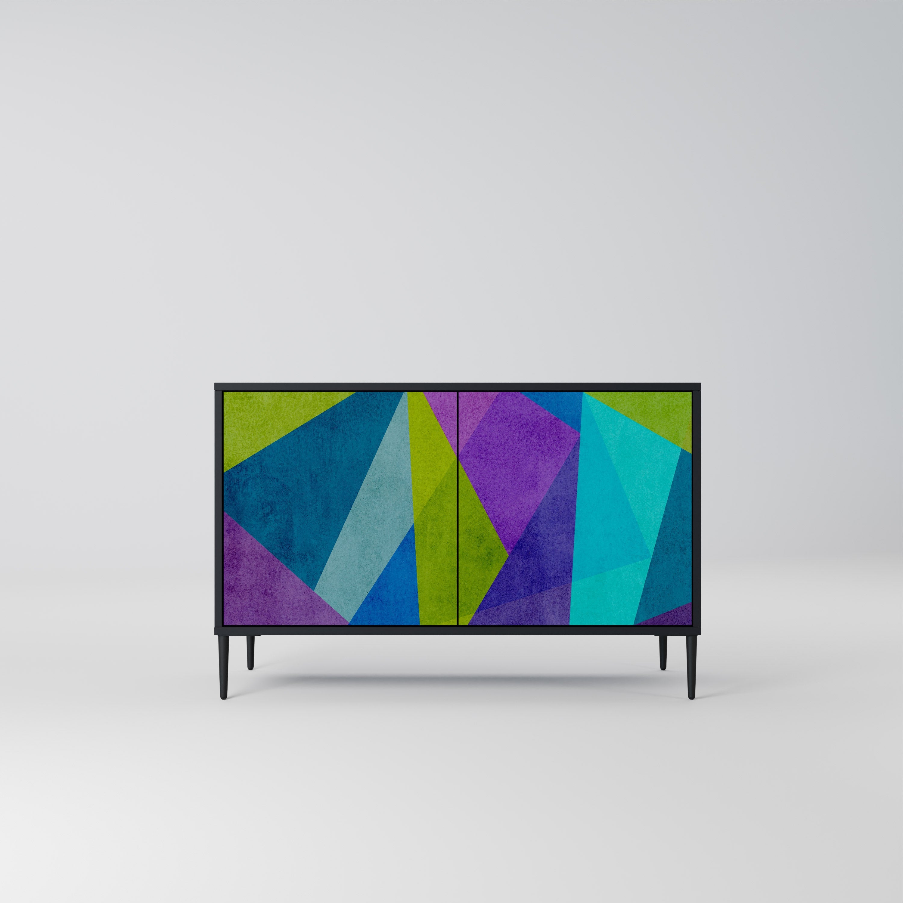 COLD SHOWCASE Aparador de 2 Portas em Acabamento Preto