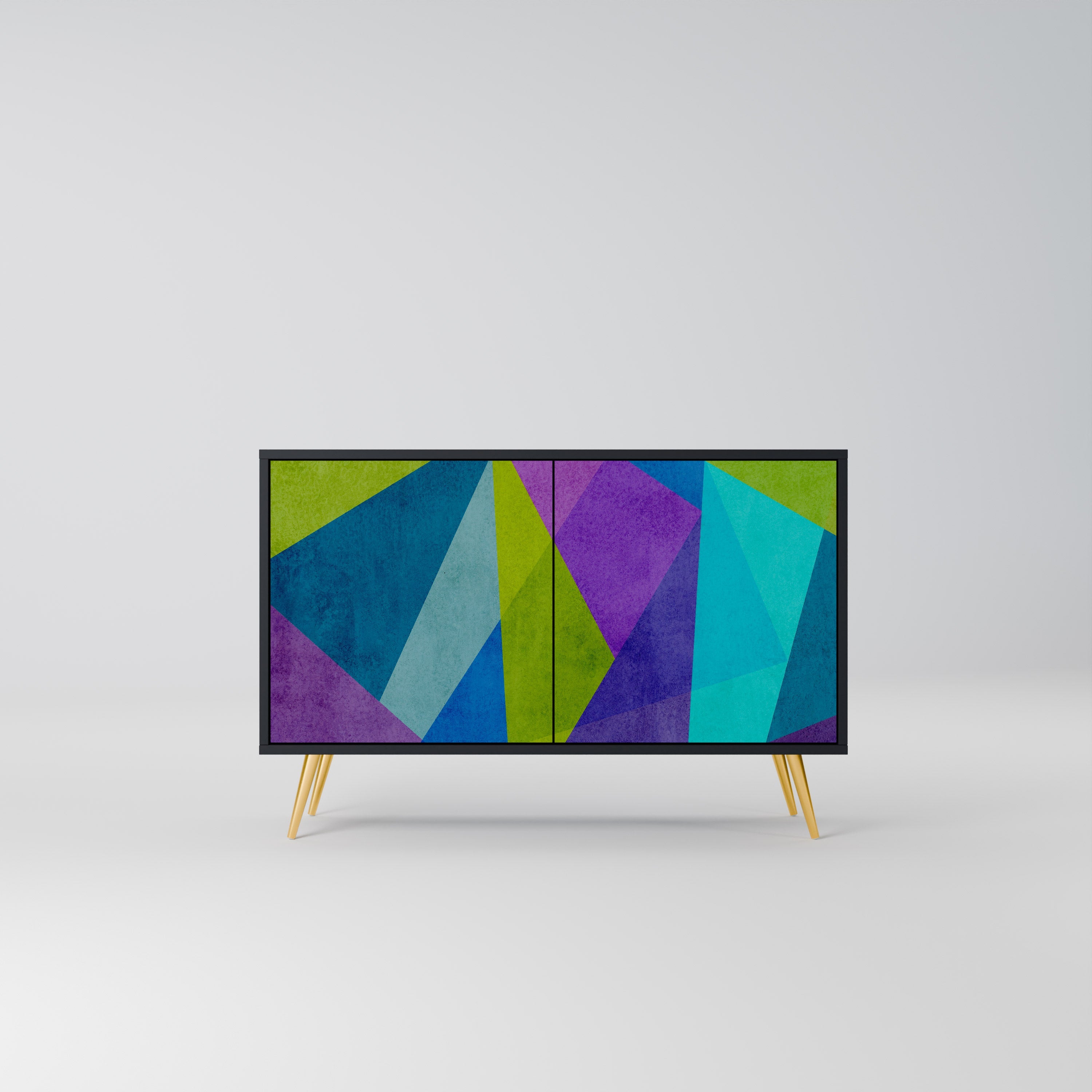 COLD SHOWCASE Aparador de 2 Portas em Acabamento Preto