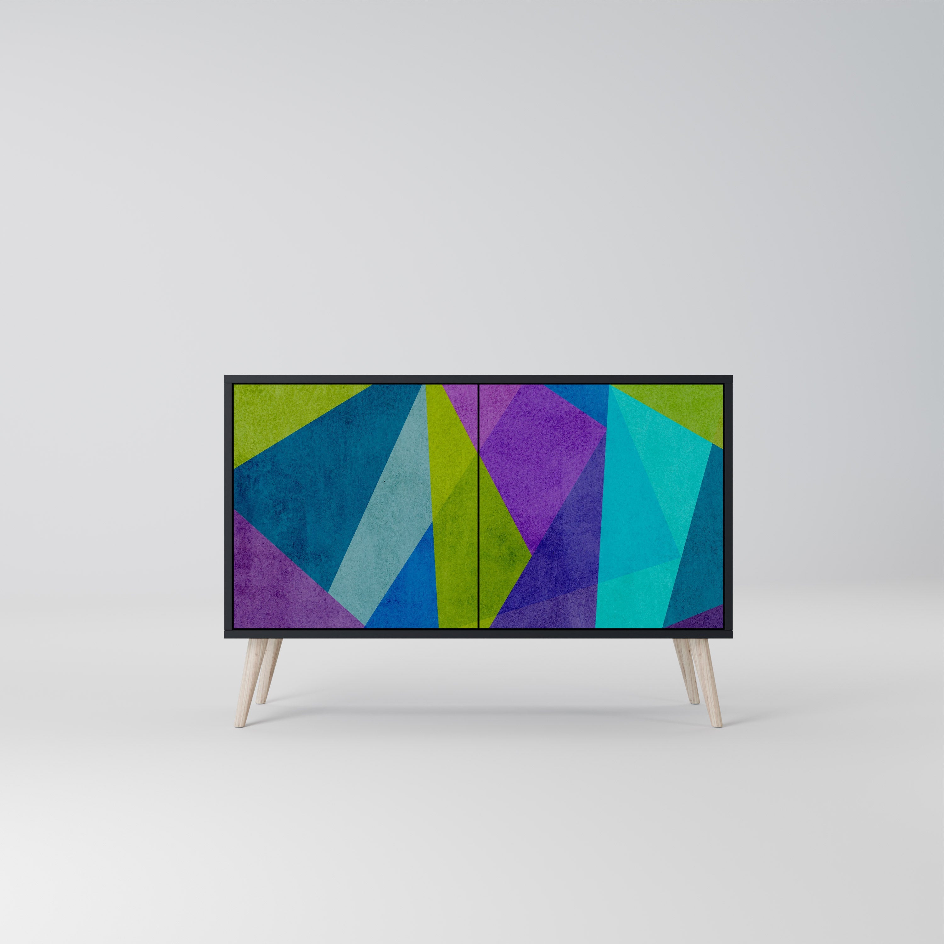 COLD SHOWCASE Aparador de 2 Portas em Acabamento Preto