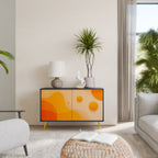 ORANGE ARRANGEMENT Aparador de 2 Portas em Acabamento Preto