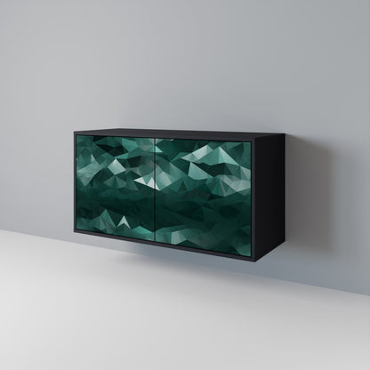 POLYGONAL FLOATING Aparador de 2 Portas