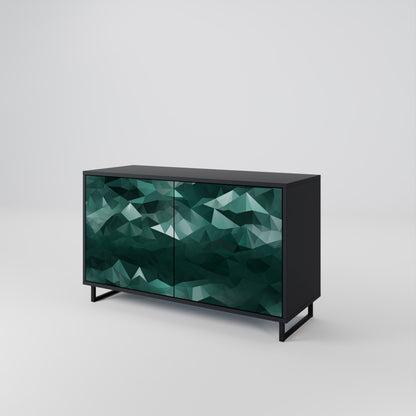 POLYGONAL FLOATING Aparador de 2 Portas