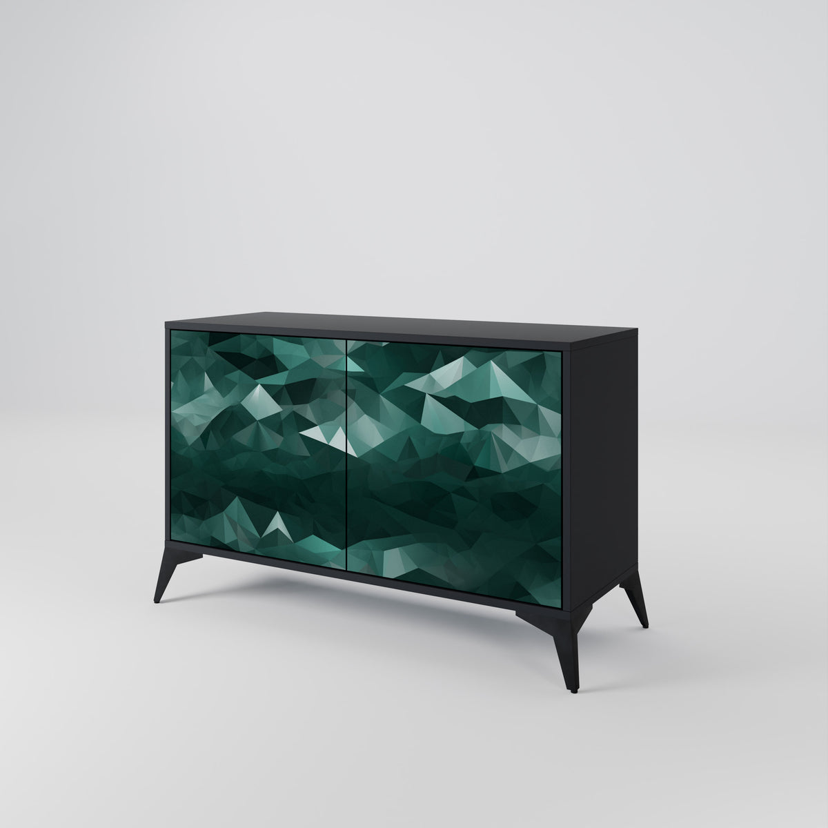 POLYGONAL FLOATING Aparador de 2 Portas