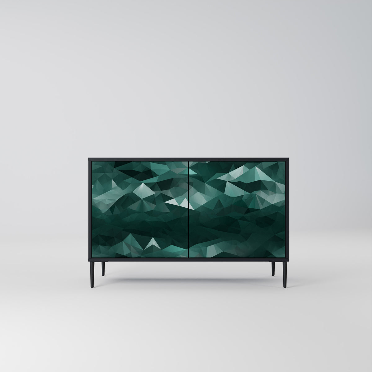 POLYGONAL FLOATING Aparador de 2 Portas