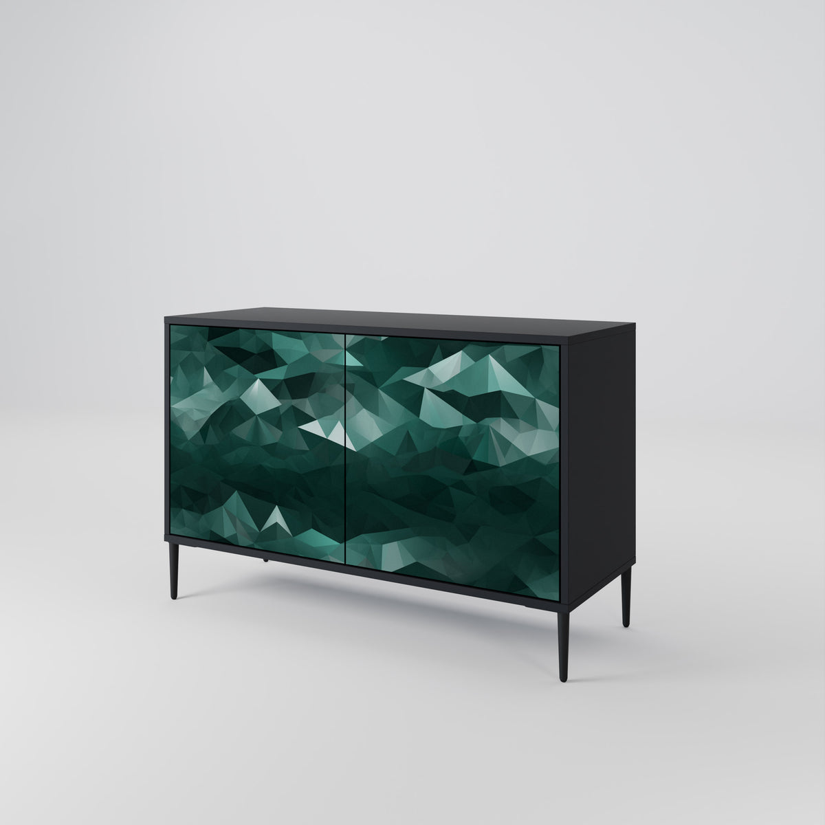 POLYGONAL FLOATING Aparador de 2 Portas