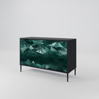 POLYGONAL FLOATING Aparador de 2 Portas