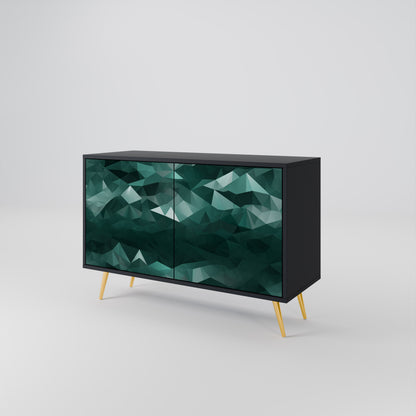 POLYGONAL FLOATING Aparador de 2 Portas