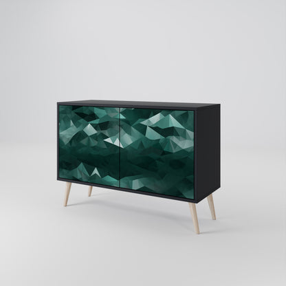 POLYGONAL FLOATING Aparador de 2 Portas