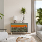 SIMPLE SOLUTIONS 2-Door Sideboard in Black Finish