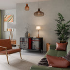 GRAY FIGURES 2-Door Sideboard in Black Finish