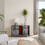 GRAY FIGURES 2-Door Sideboard in Black Finish