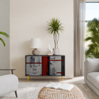 GRAY FIGURES 2-Door Sideboard in Black Finish