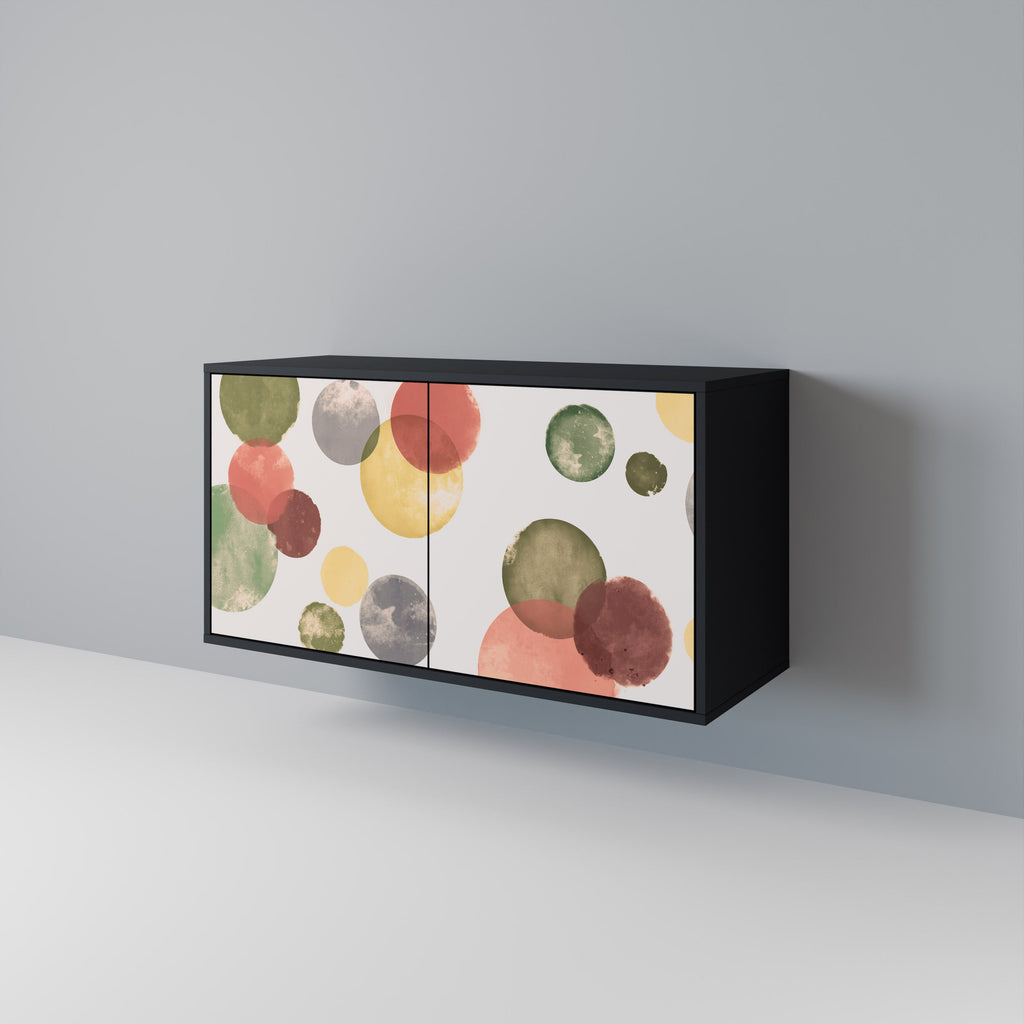 FLEETING HAPPINESS Aparador de 2 Portas em Acabamento Preto