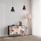 FLEETING HAPPINESS Aparador de 2 Portas em Acabamento Preto