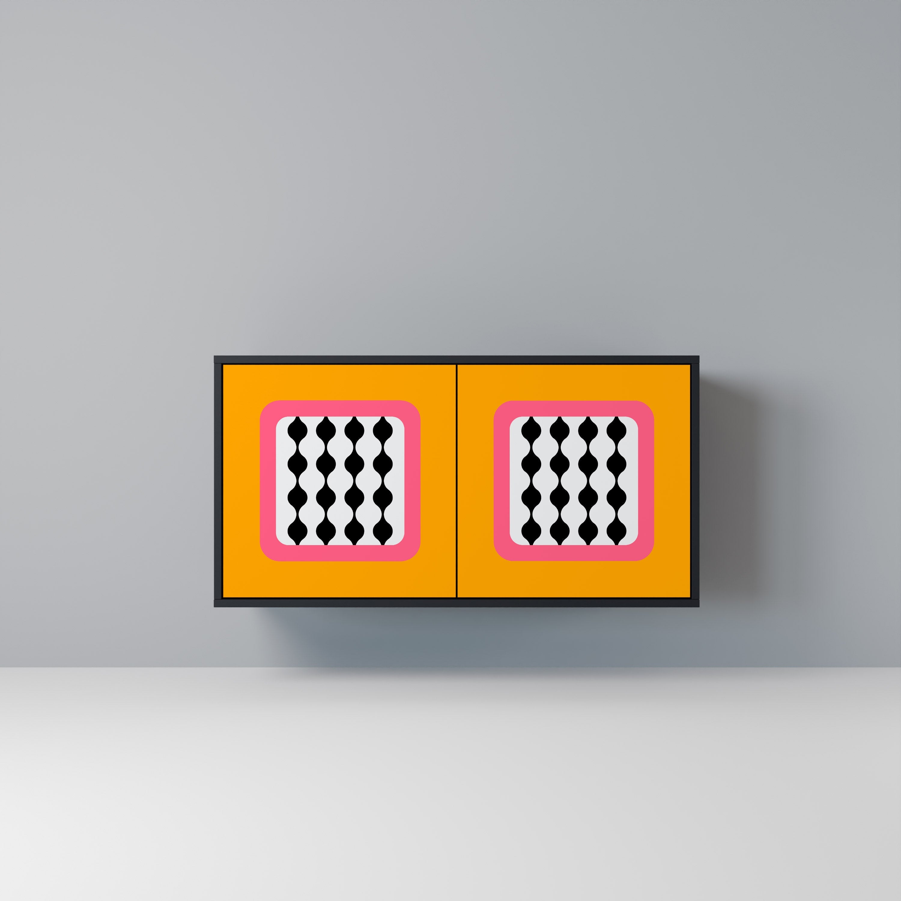 TEARS IN HEAVEN Aparador de 2 Portas em Acabamento Preto