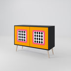 TEARS IN HEAVEN 2-Door Sideboard in Black Finish