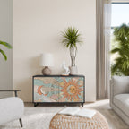 MYSTICAL STRUCTURE 2-Door Sideboard in Black Finish