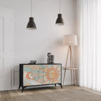 MYSTICAL STRUCTURE 2-Door Sideboard in Black Finish