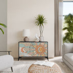 MYSTICAL STRUCTURE 2-Door Sideboard in Black Finish