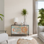 MYSTICAL STRUCTURE 2-Door Sideboard in Black Finish