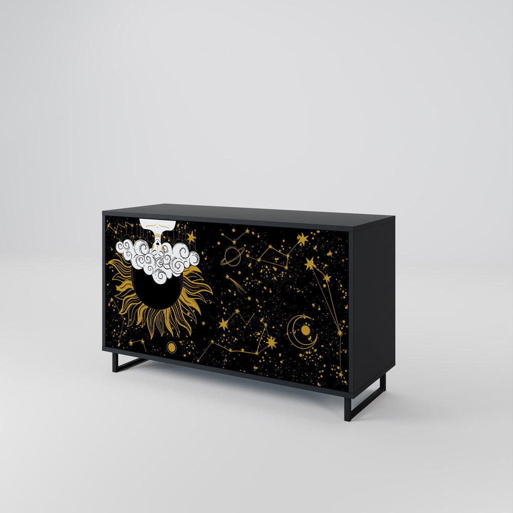 STELLAR CONSTELLATIONS 2-Door Sideboard in Black Finish