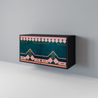 ROYAL COMPOSITION 2-Door Sideboard in Black Finish