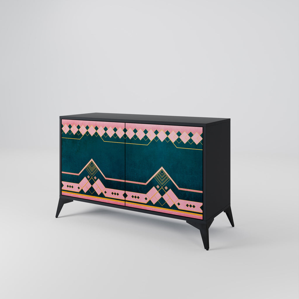 ROYAL COMPOSITION 2-Door Sideboard in Black Finish